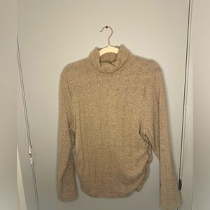 ⭐️ NWOT Shein Curve Tan Ruched Turtleneck Size 3XL